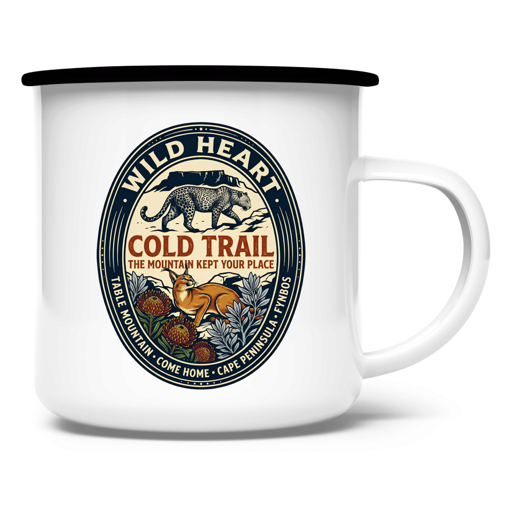 Emaille Tasse Cold Trail Caracas / Leopard