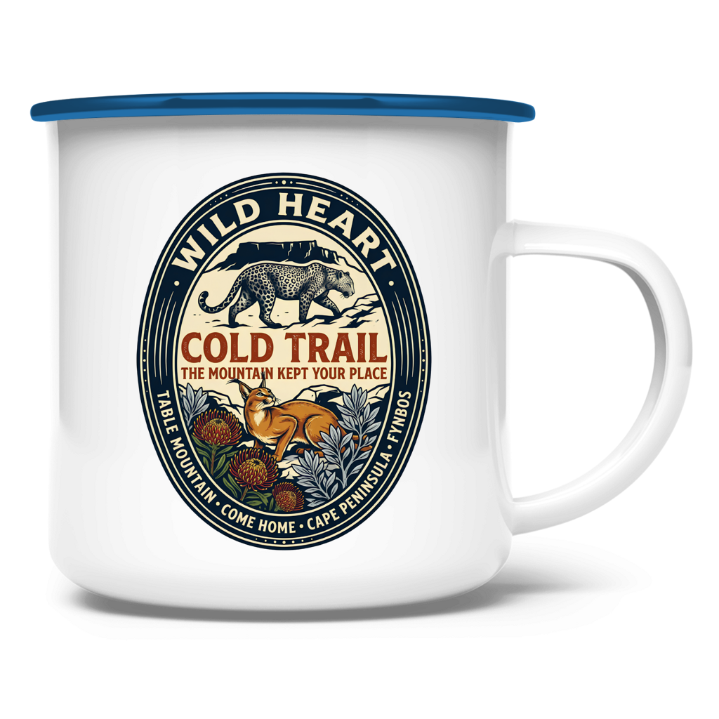 Emaille Tasse Cold Trail Caracas / Leopard