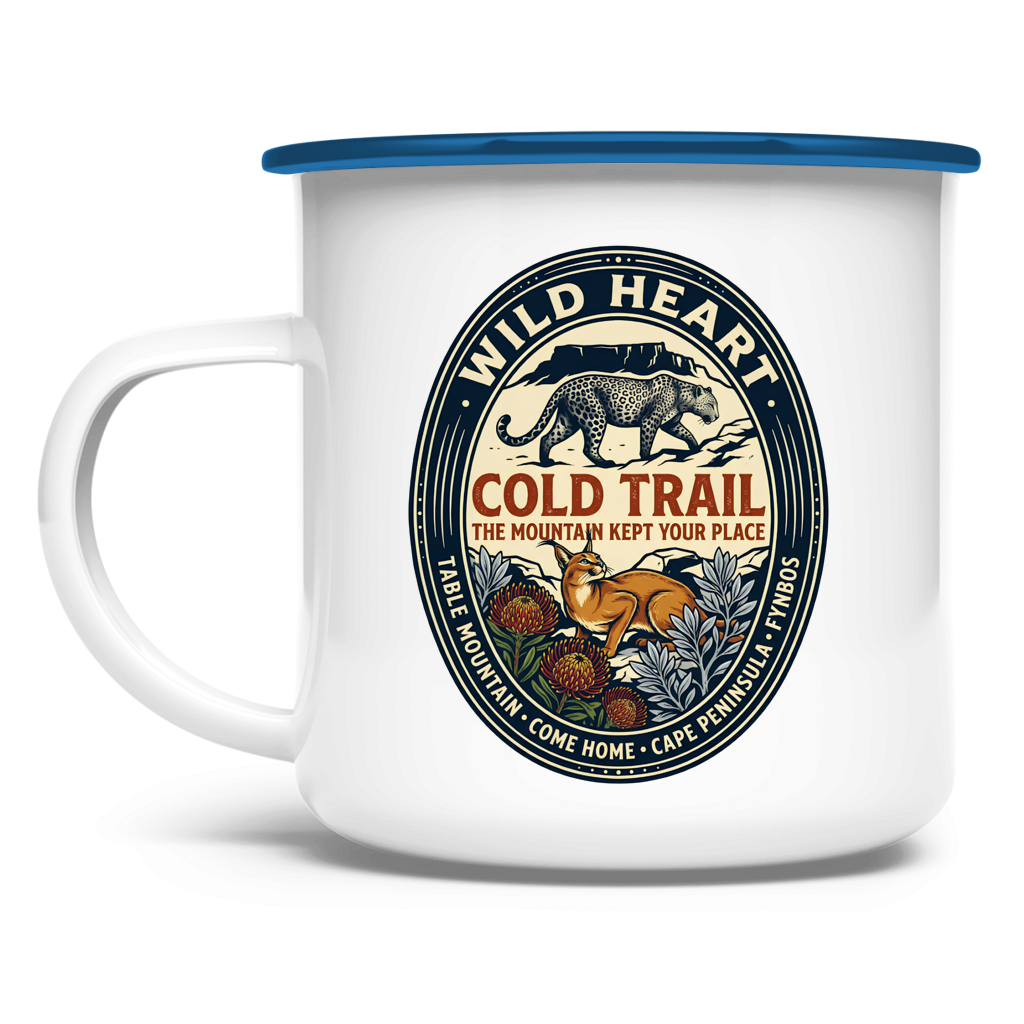 Emaille Tasse Cold Trail Caracas / Leopard