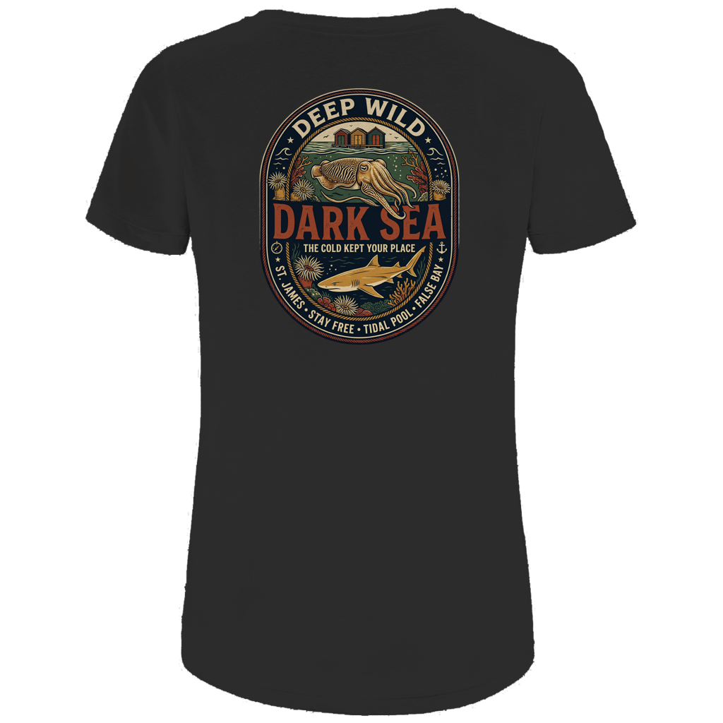 Damen Premium Bio T-Shirt DARK SEA Creatures