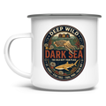 Emaille Tasse DARK SEA Creatures