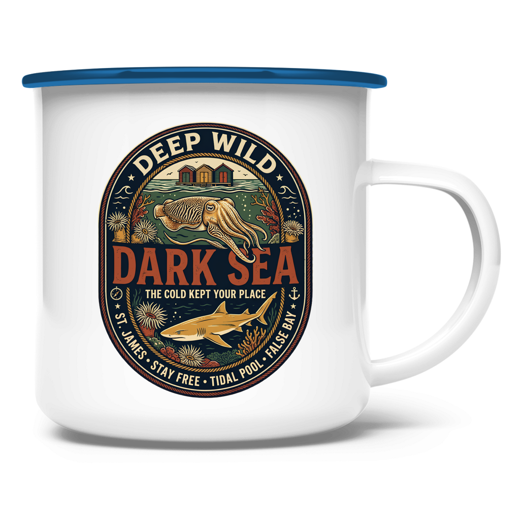 Emaille Tasse DARK SEA Creatures