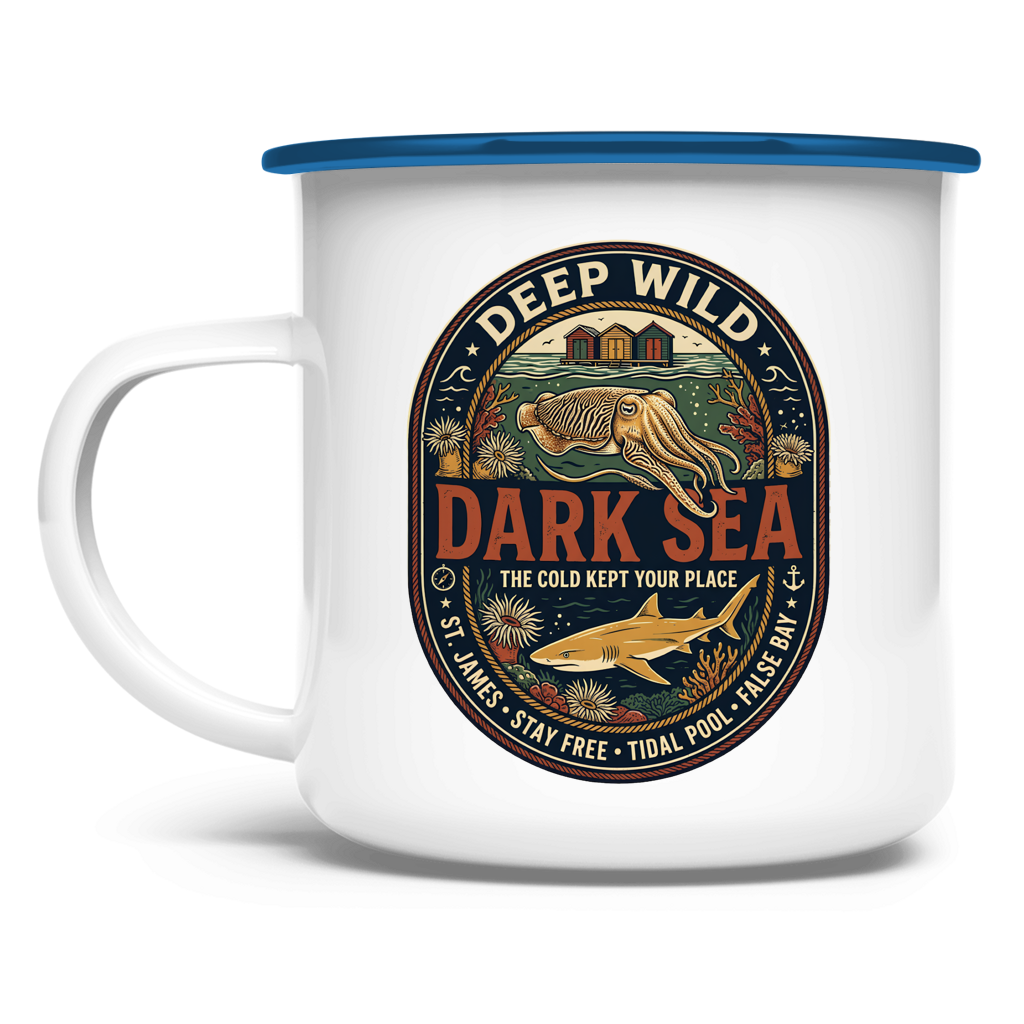 Emaille Tasse DARK SEA Creatures
