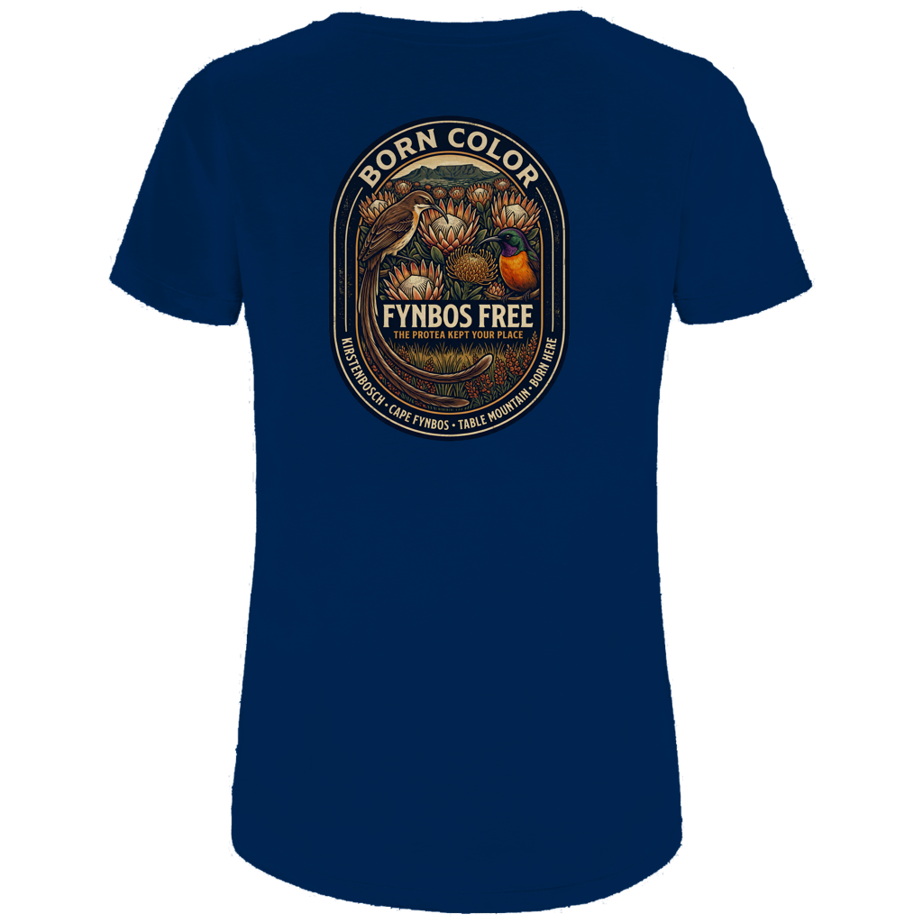 Damen Premium Bio T-Shirt FYNBOS FREE Sunbird