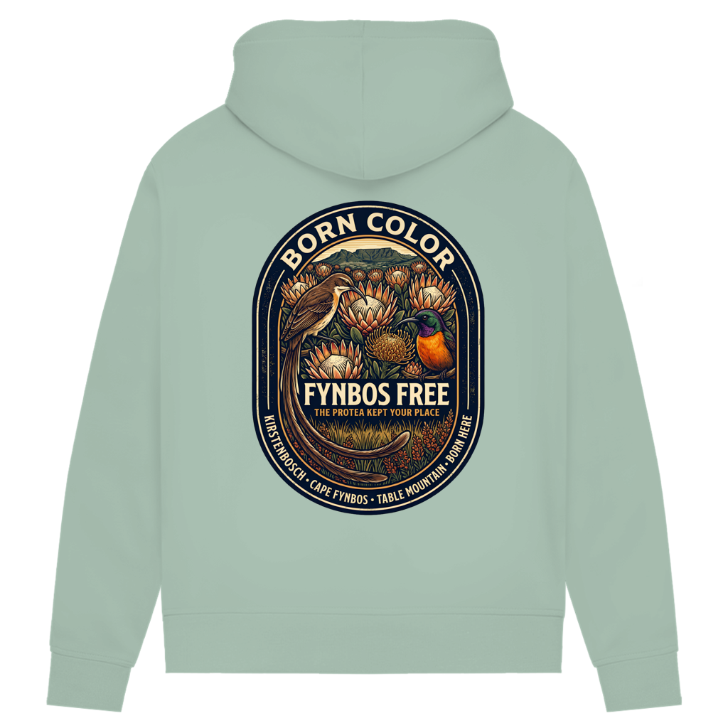 Damen Premium Bio Hoodie FYNBOS FREE Sunbird