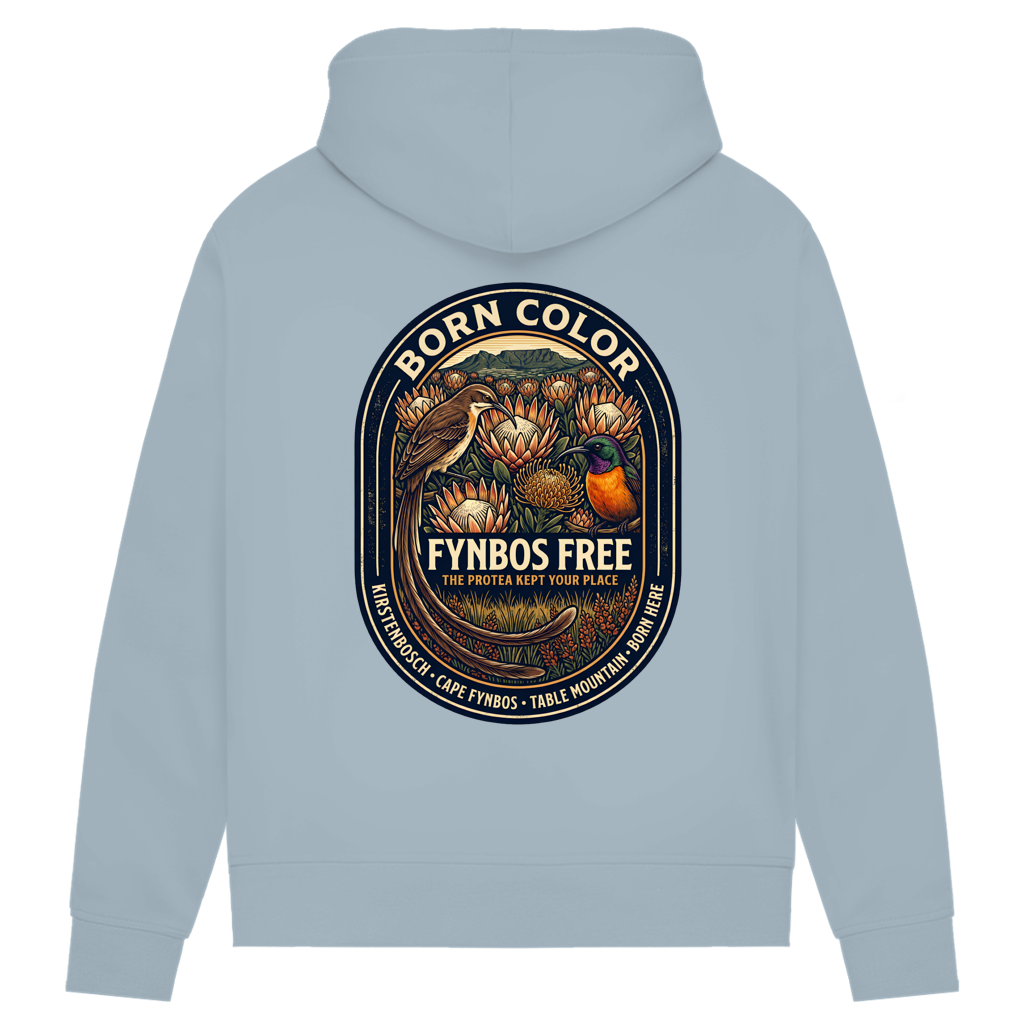 Damen Premium Bio Hoodie FYNBOS FREE Sunbird