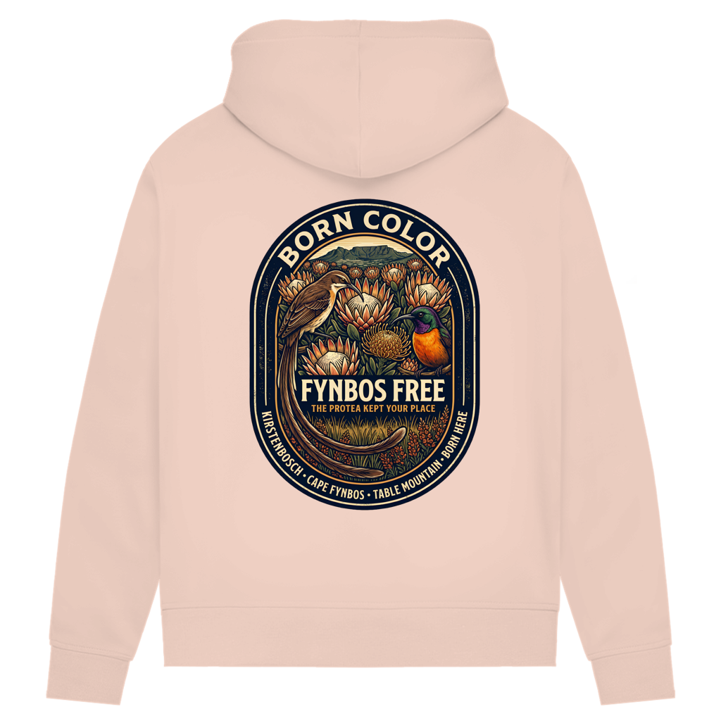 Damen Premium Bio Hoodie FYNBOS FREE Sunbird