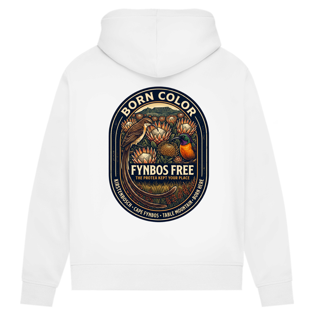 Damen Premium Bio Hoodie FYNBOS FREE Sunbird