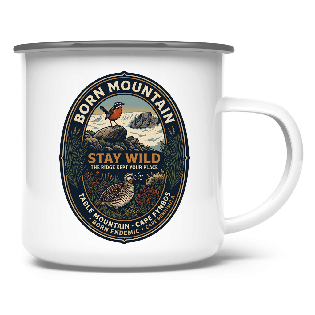 Emaille Tasse STAY WILD Endemic Life