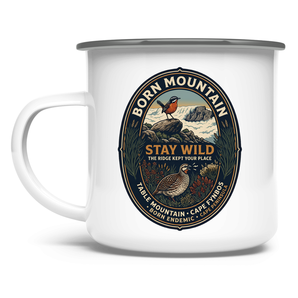 Emaille Tasse STAY WILD Endemic Life
