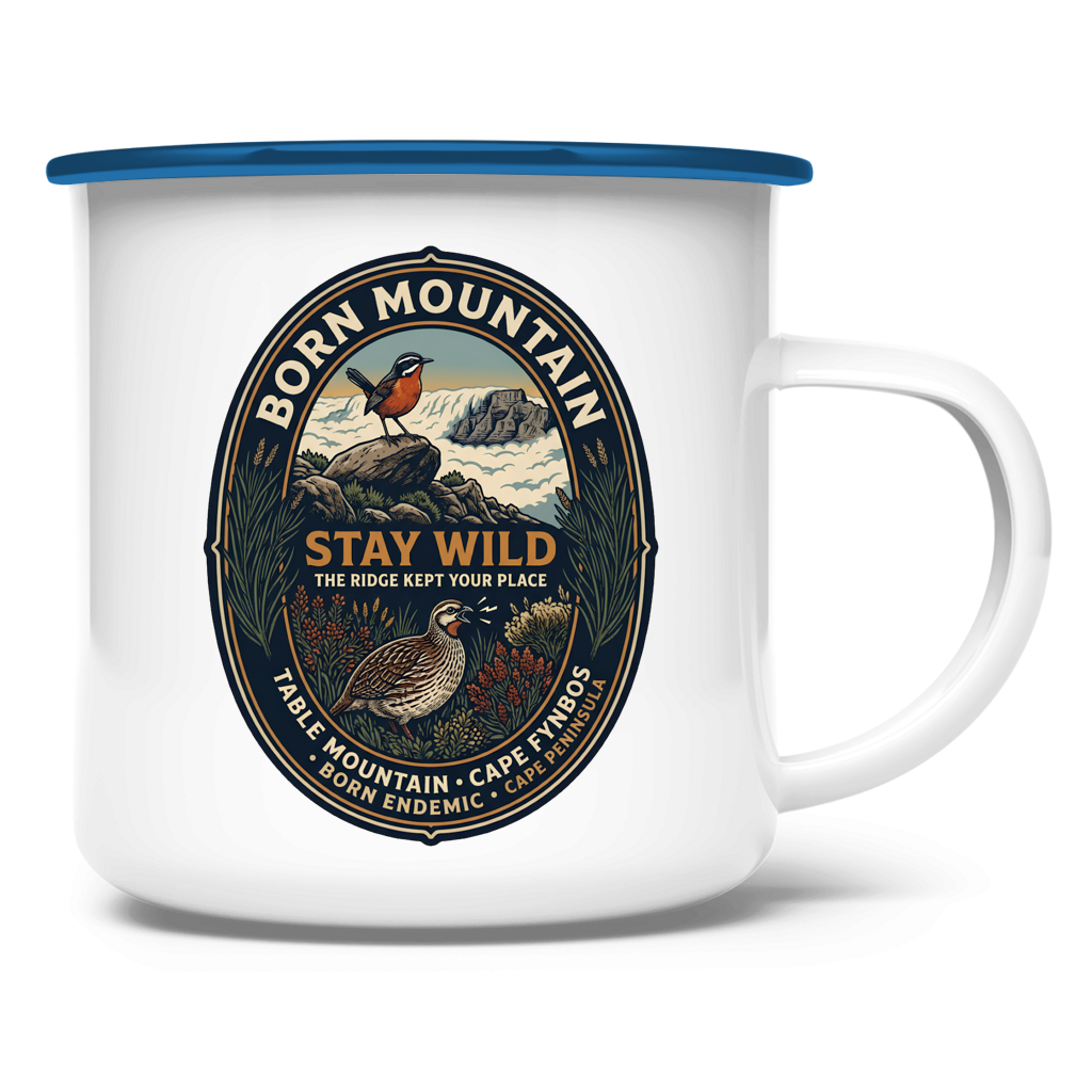 Emaille Tasse STAY WILD Endemic Life