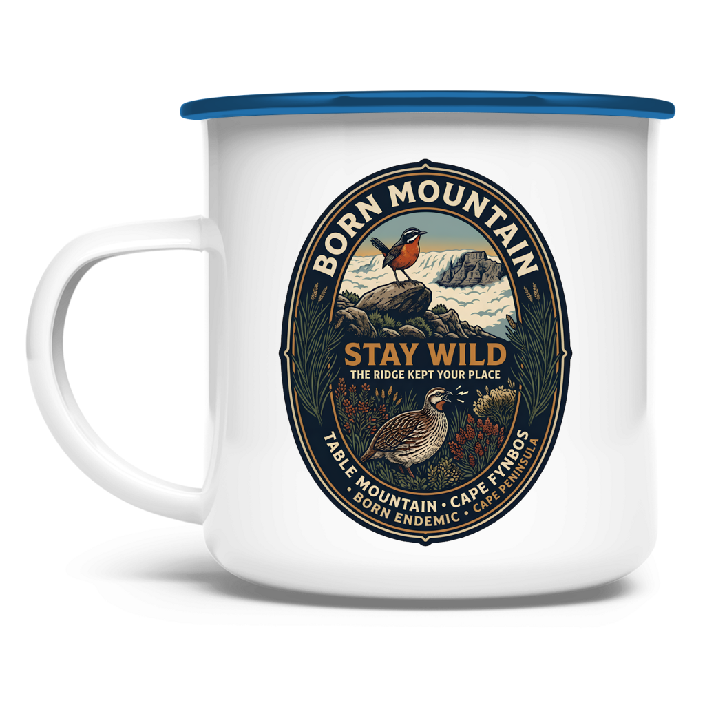 Emaille Tasse STAY WILD Endemic Life