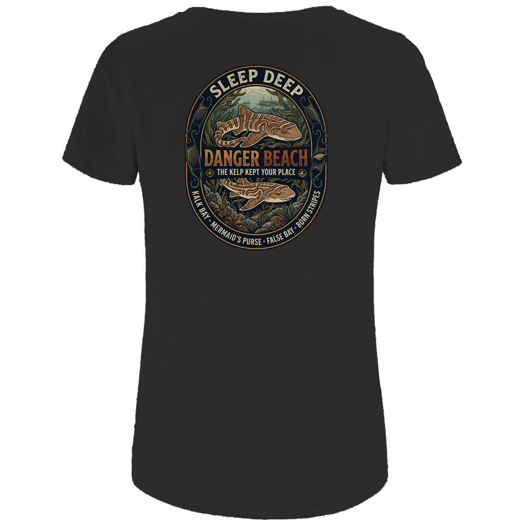 Damen Premium Bio T-Shirt SLEEP DEEP Pyjama Sharks