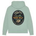 Damen Premium Bio Hoodie Born Wild Humpback / Mola Mola