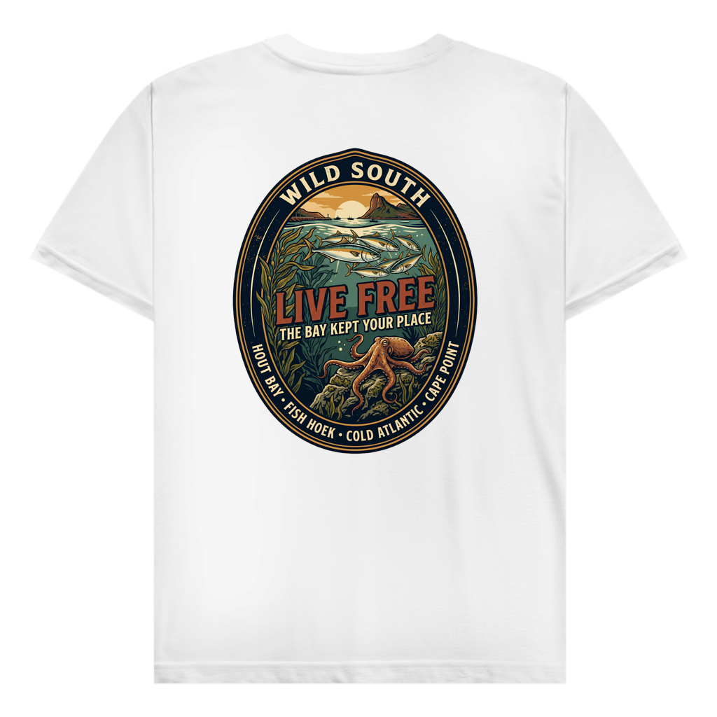 Herren T-Shirt LIVE FREE Ocean Life