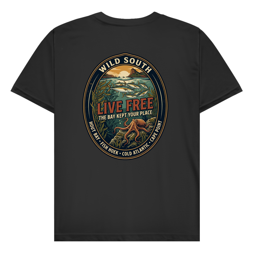 Herren T-Shirt LIVE FREE Ocean Life