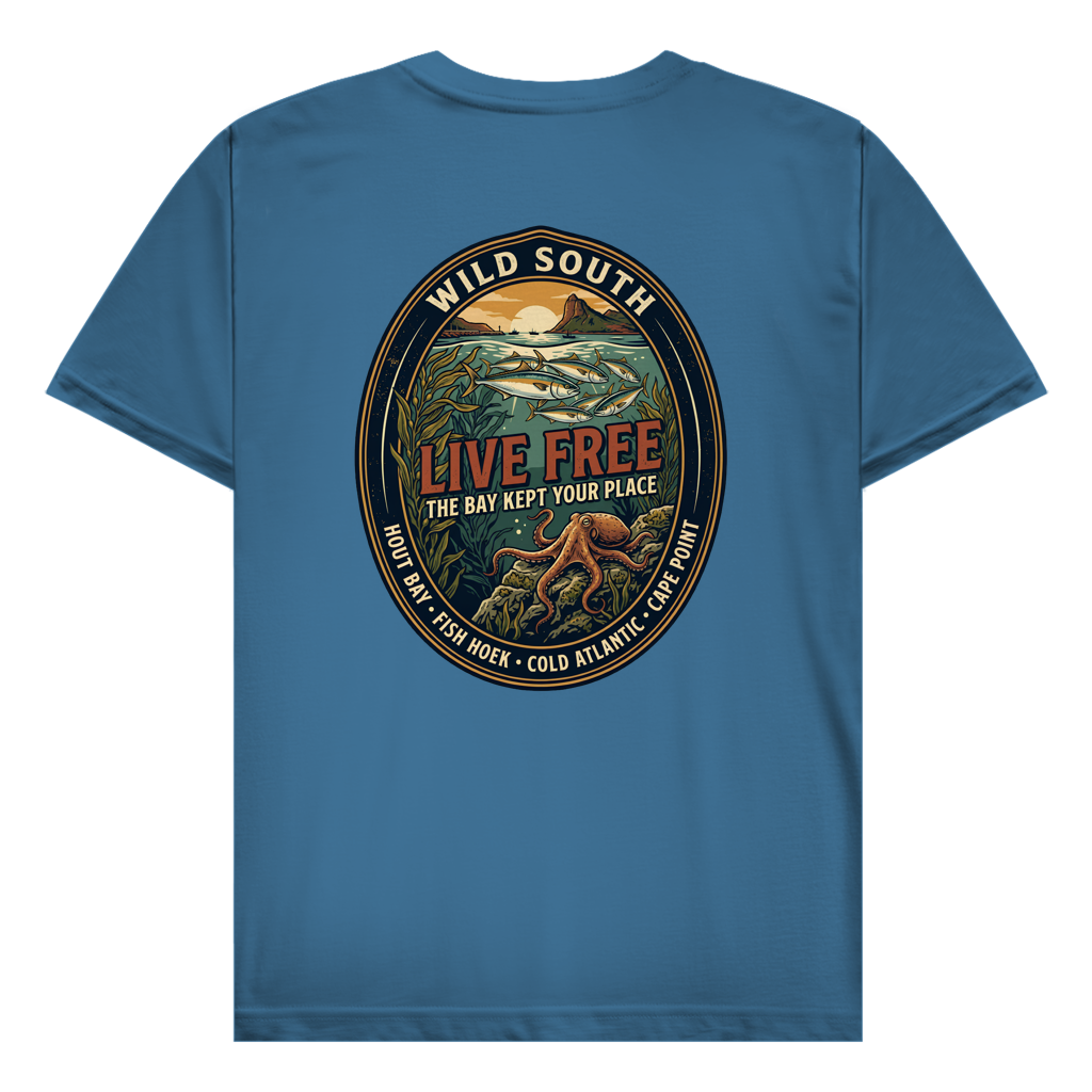 Herren T-Shirt LIVE FREE Ocean Life