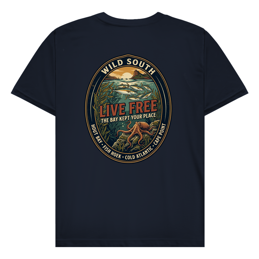 Herren T-Shirt LIVE FREE Ocean Life