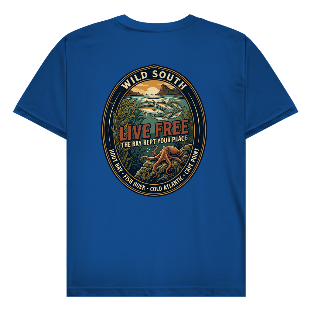 Herren T-Shirt LIVE FREE Ocean Life
