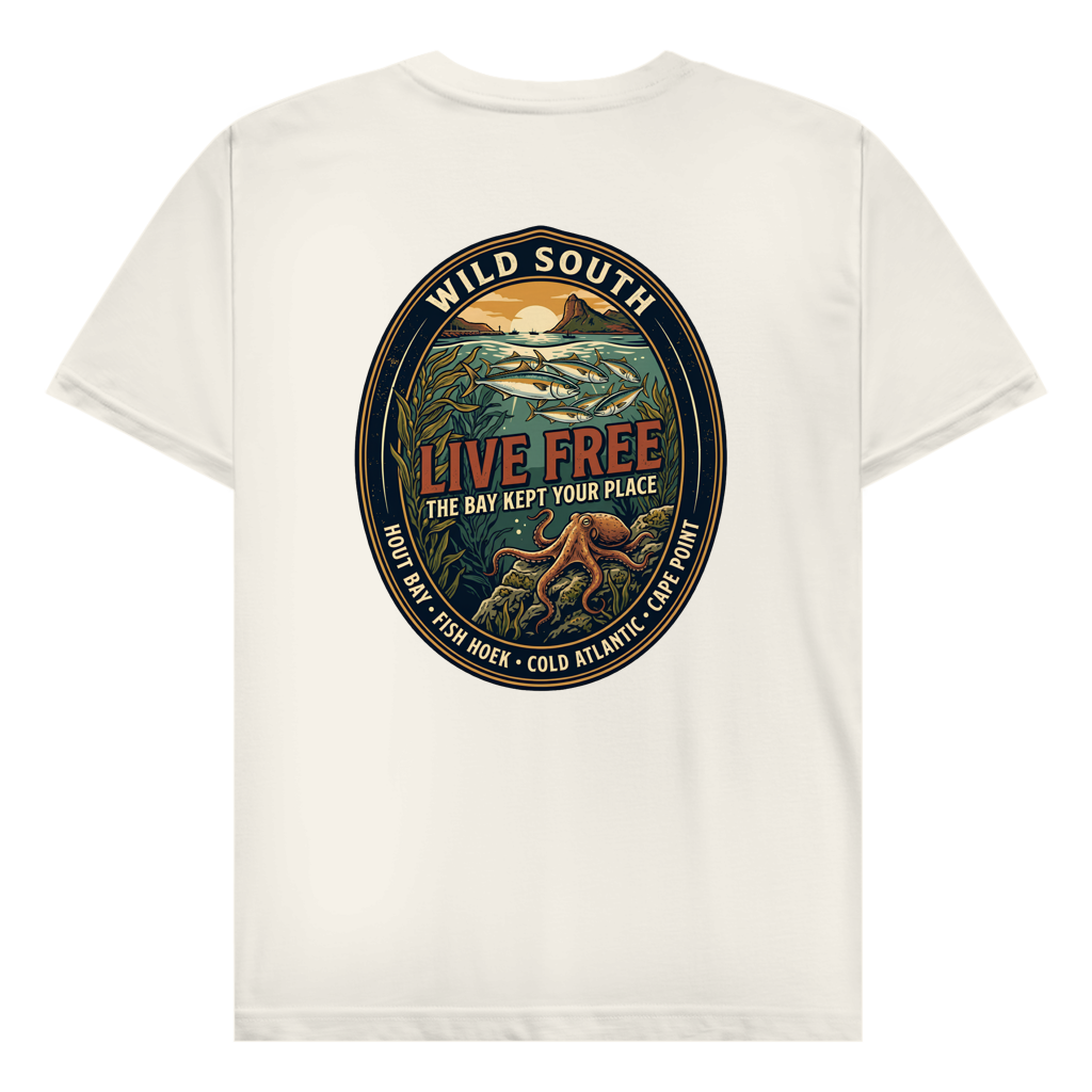 Herren T-Shirt LIVE FREE Ocean Life