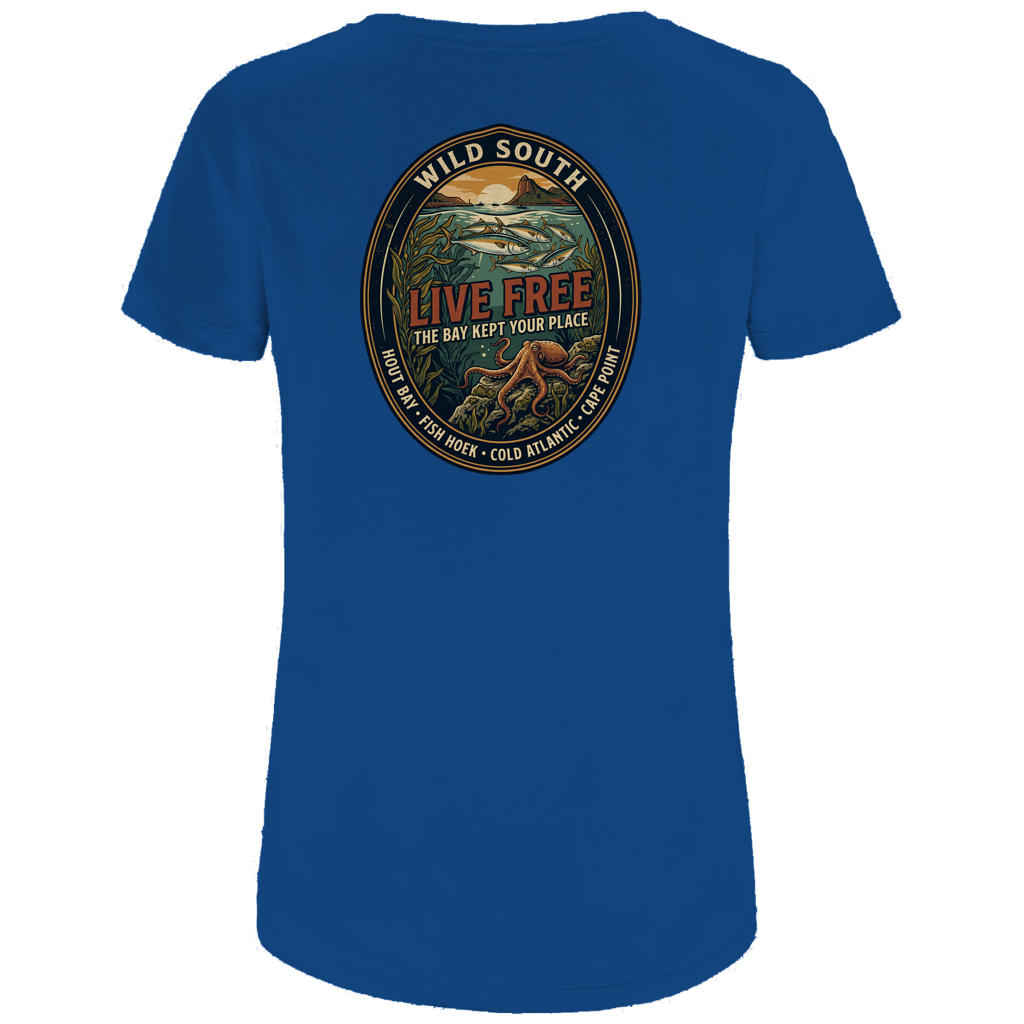 Damen Premium Bio T-Shirt LIVE FREE Ocean Life