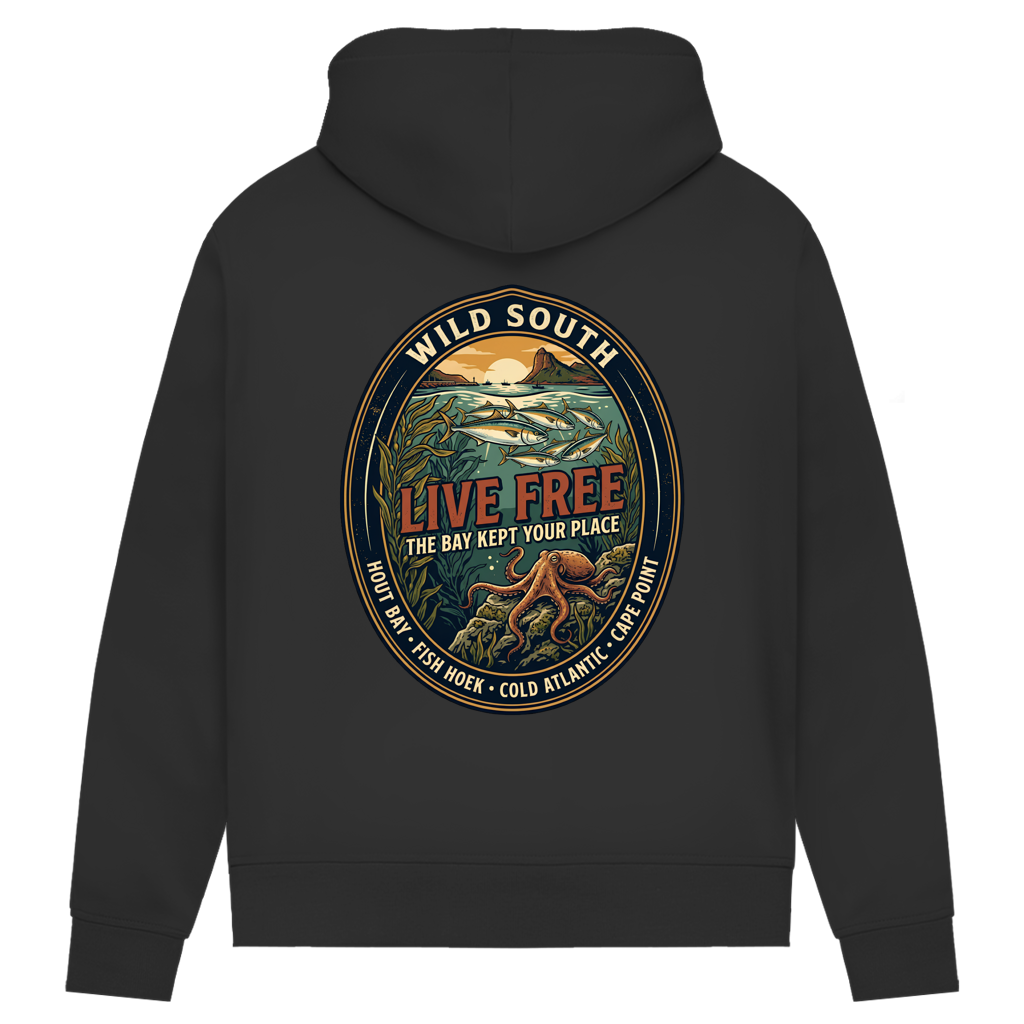 Damen Premium Bio Hoodie LIVE FREE Ocean Life