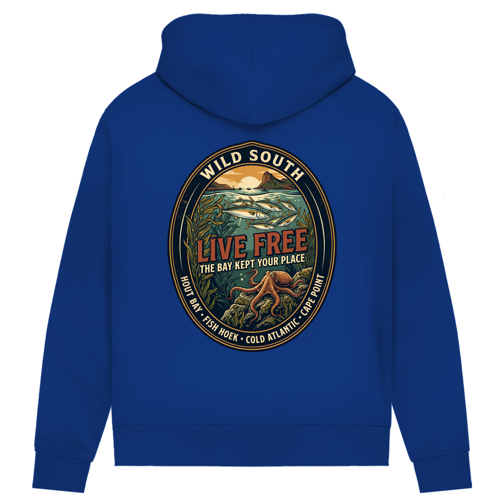 Damen Premium Bio Hoodie LIVE FREE Ocean Life
