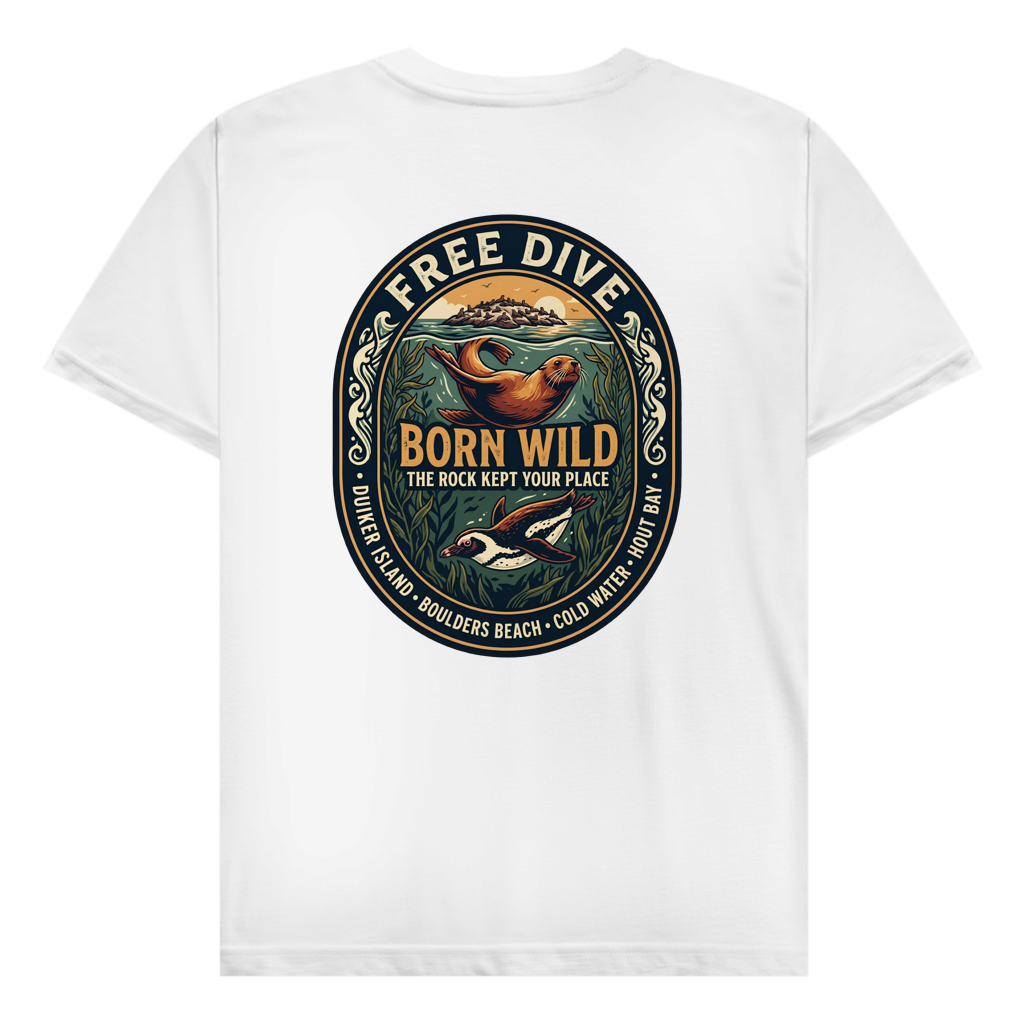 Herren T-Shirt BORN WILD Seal / Penguin
