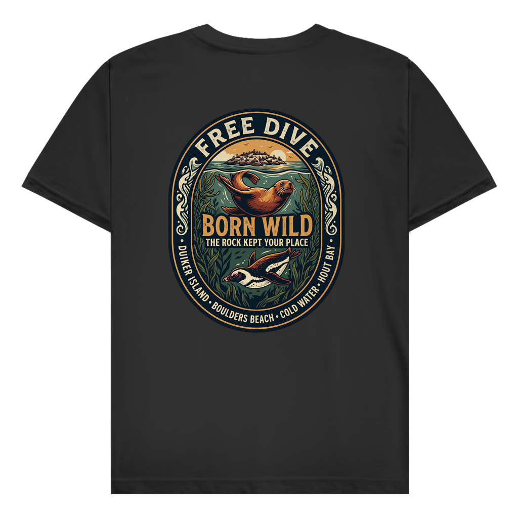 Herren T-Shirt BORN WILD Seal / Penguin