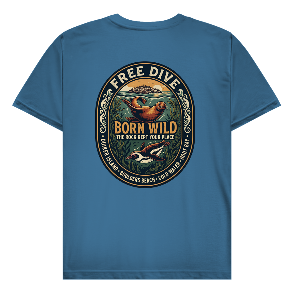 Herren T-Shirt BORN WILD Seal / Penguin