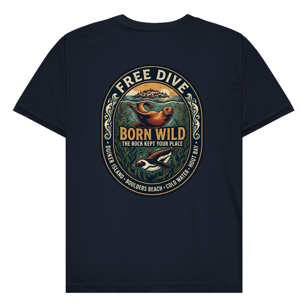 Herren T-Shirt BORN WILD Seal / Penguin