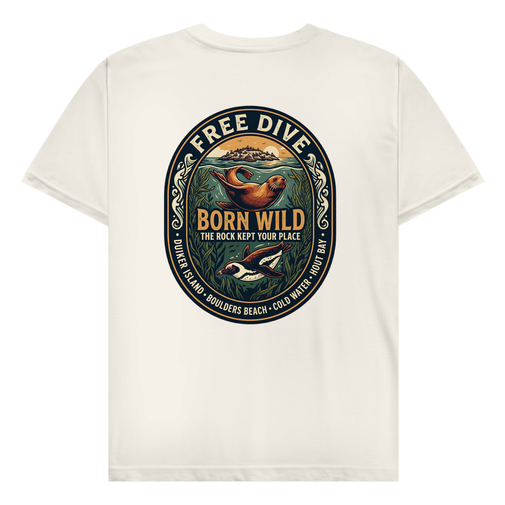 Herren T-Shirt BORN WILD Seal / Penguin