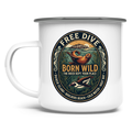 Emaille Tasse BORN WILD Seal / Penguin