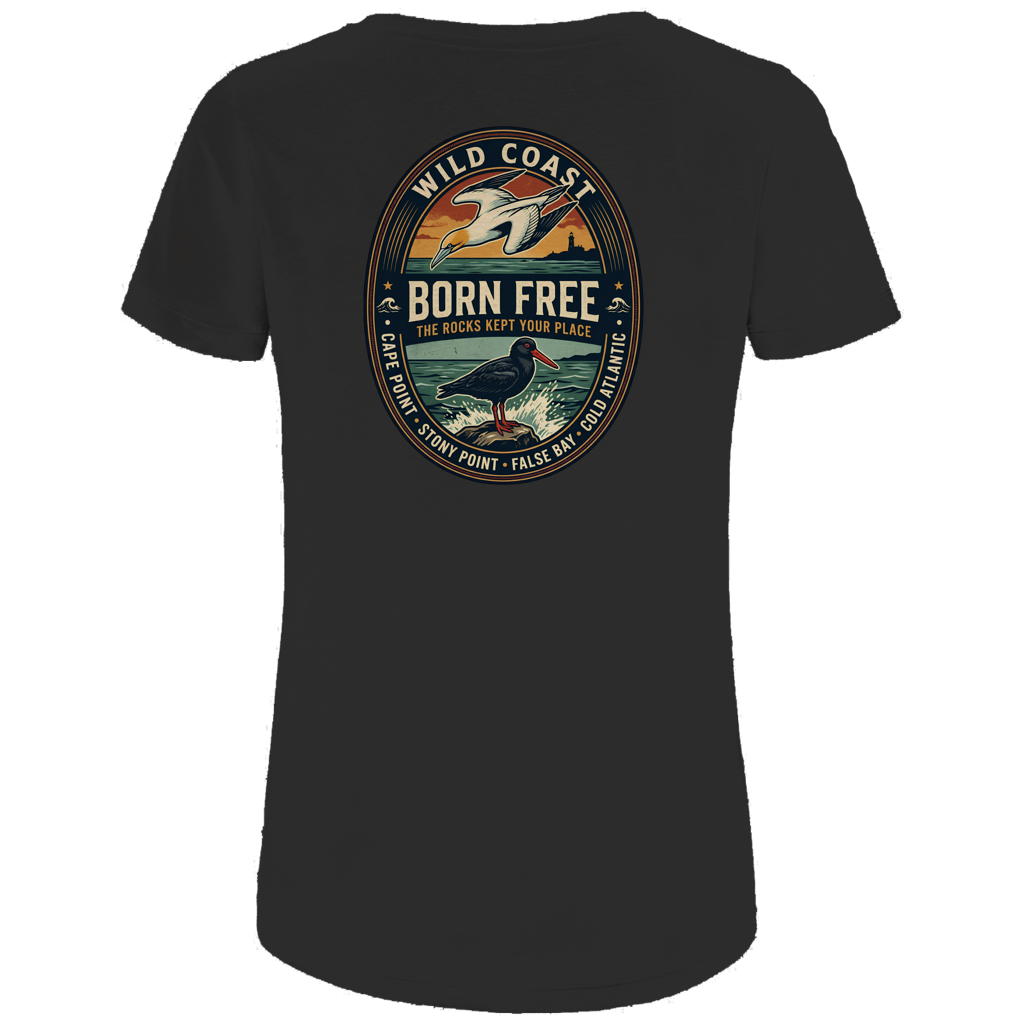 Damen Premium Bio T-Shirt BORN FREE Rock Lover