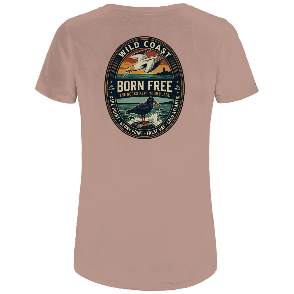 Damen Premium Bio T-Shirt BORN FREE Rock Lover