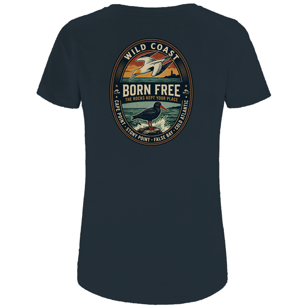 Damen Premium Bio T-Shirt BORN FREE Rock Lover