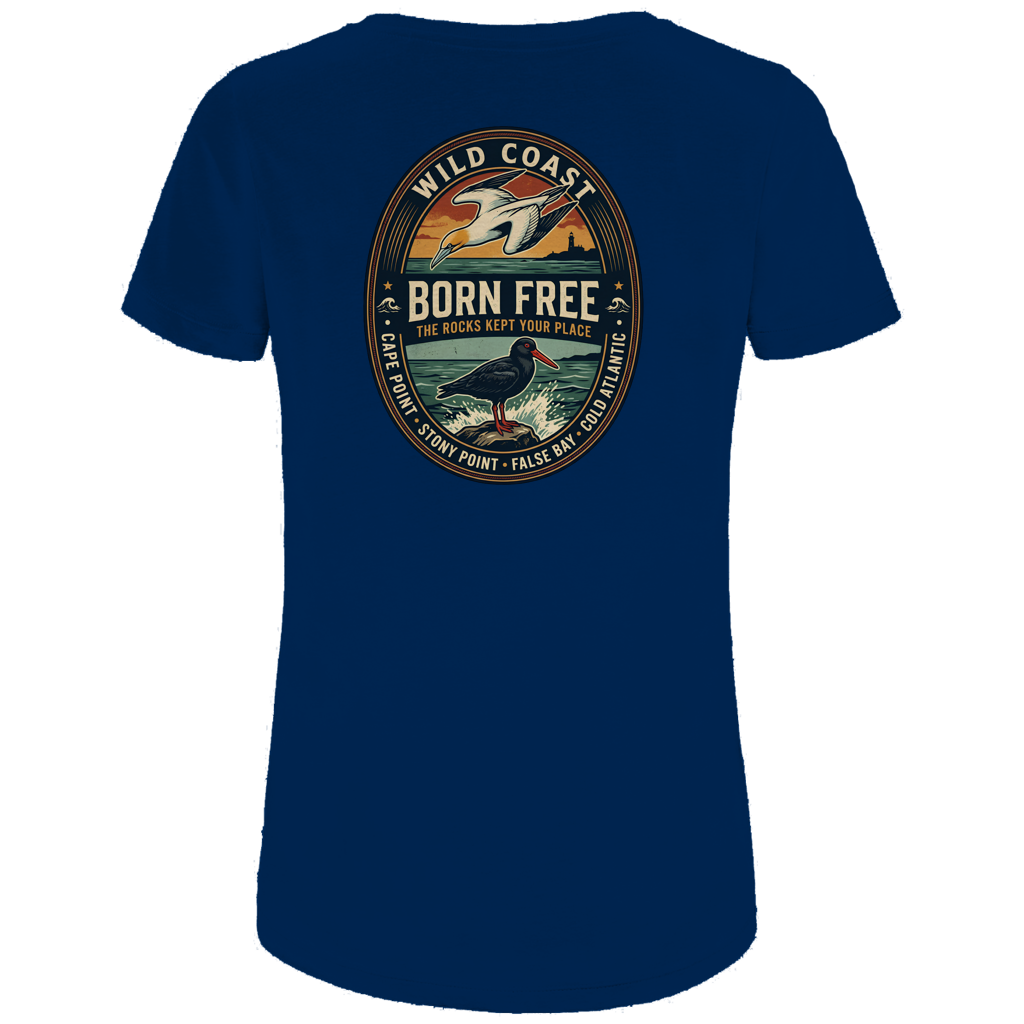 Damen Premium Bio T-Shirt BORN FREE Rock Lover