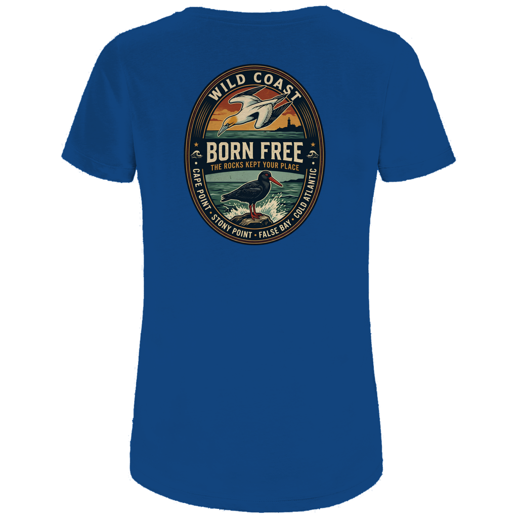 Damen Premium Bio T-Shirt BORN FREE Rock Lover
