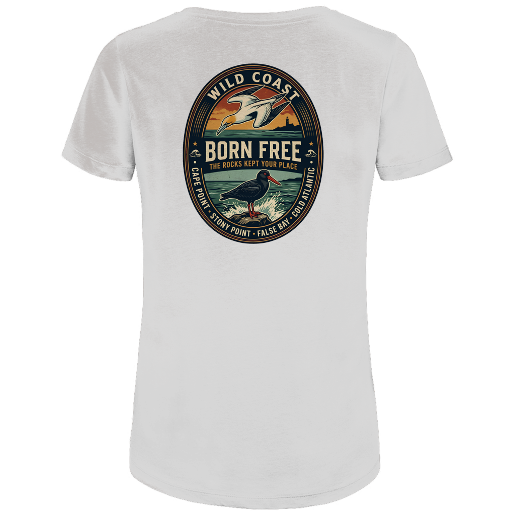 Damen Premium Bio T-Shirt BORN FREE Rock Lover
