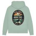 Damen Premium Bio Hoodie BORN FREE Rock Lover