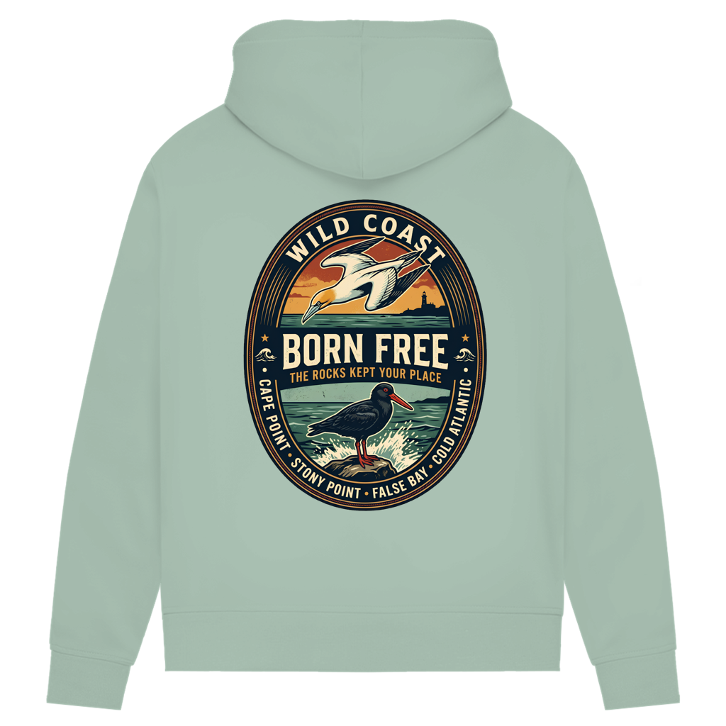Damen Premium Bio Hoodie BORN FREE Rock Lover