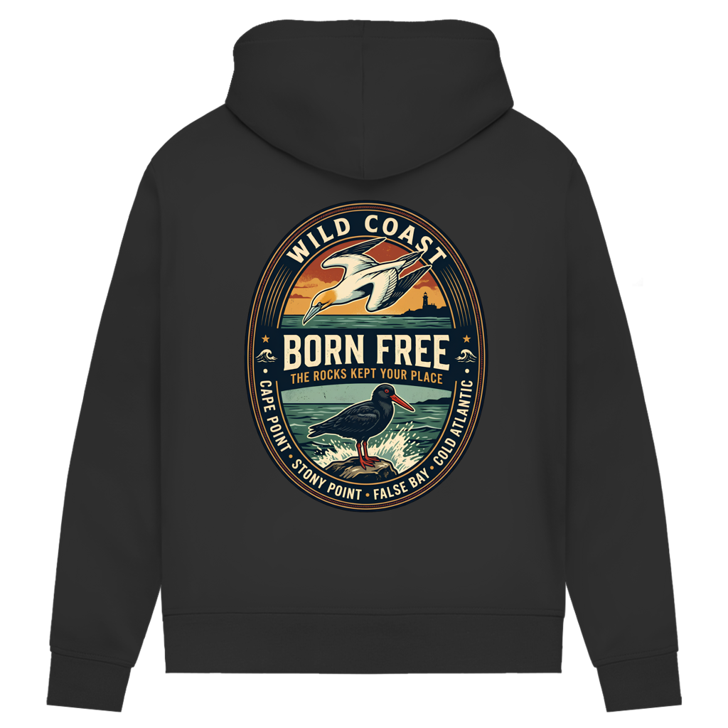 Damen Premium Bio Hoodie BORN FREE Rock Lover