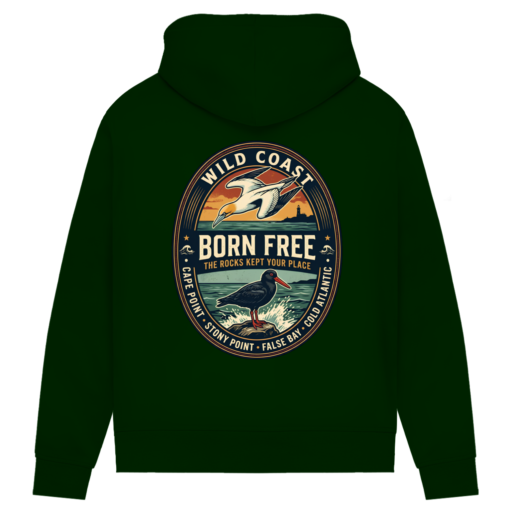 Damen Premium Bio Hoodie BORN FREE Rock Lover