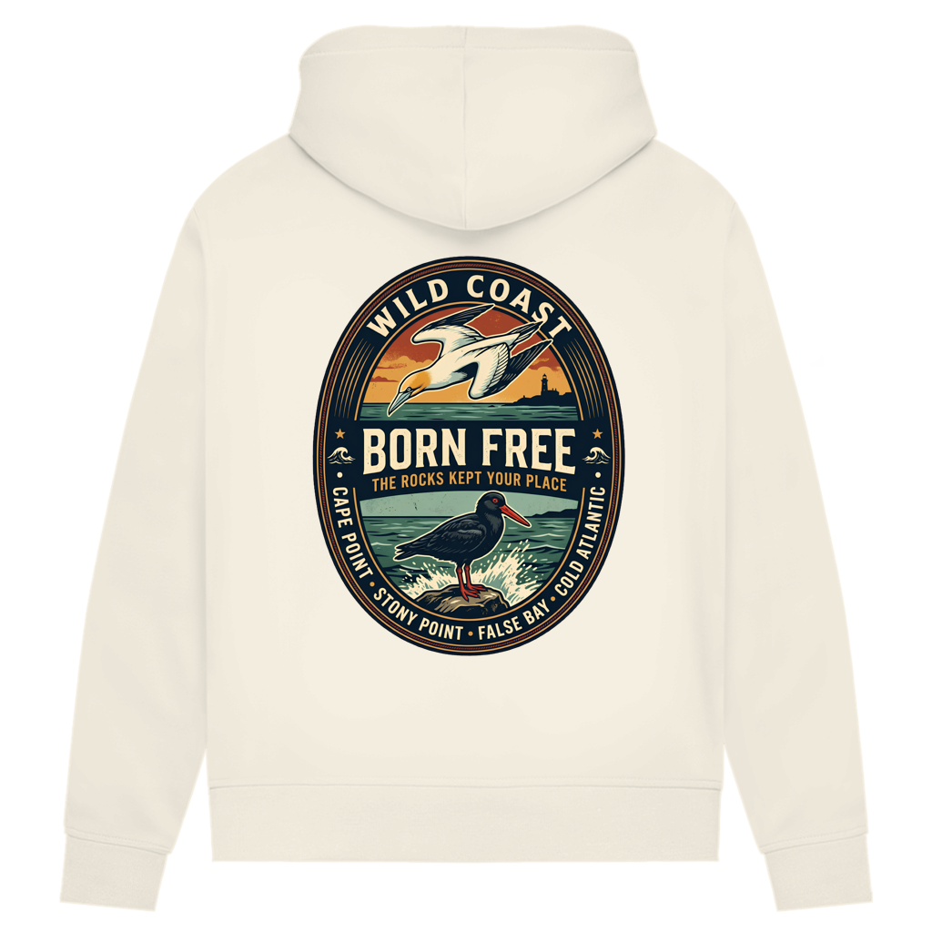 Damen Premium Bio Hoodie BORN FREE Rock Lover
