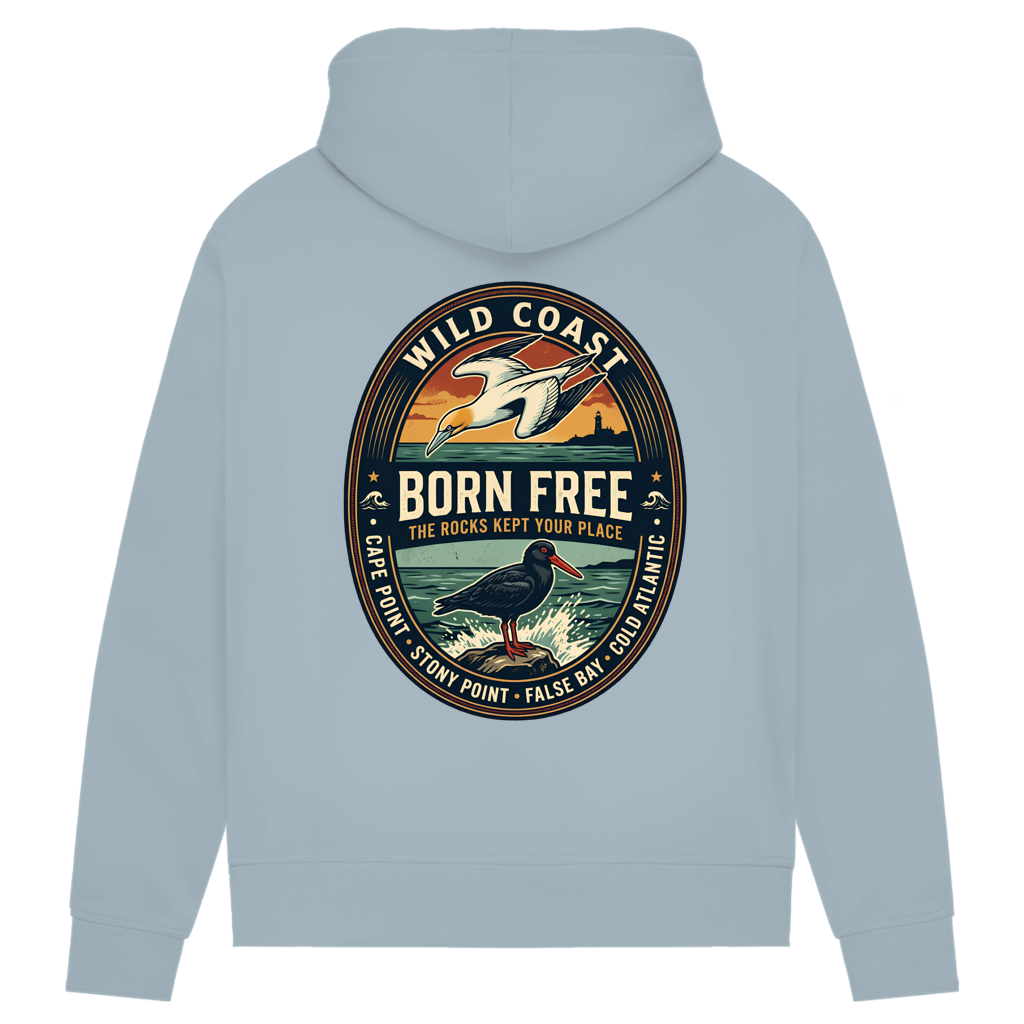 Damen Premium Bio Hoodie BORN FREE Rock Lover