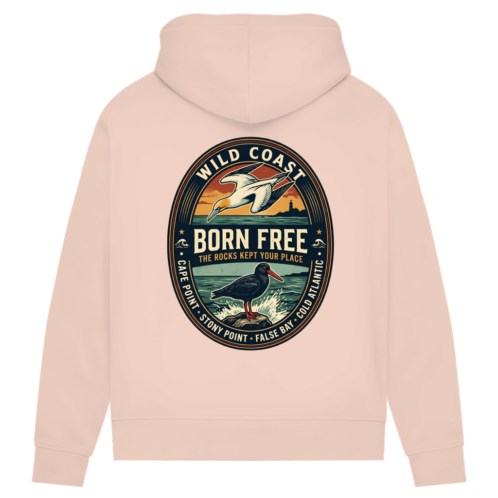 Damen Premium Bio Hoodie BORN FREE Rock Lover