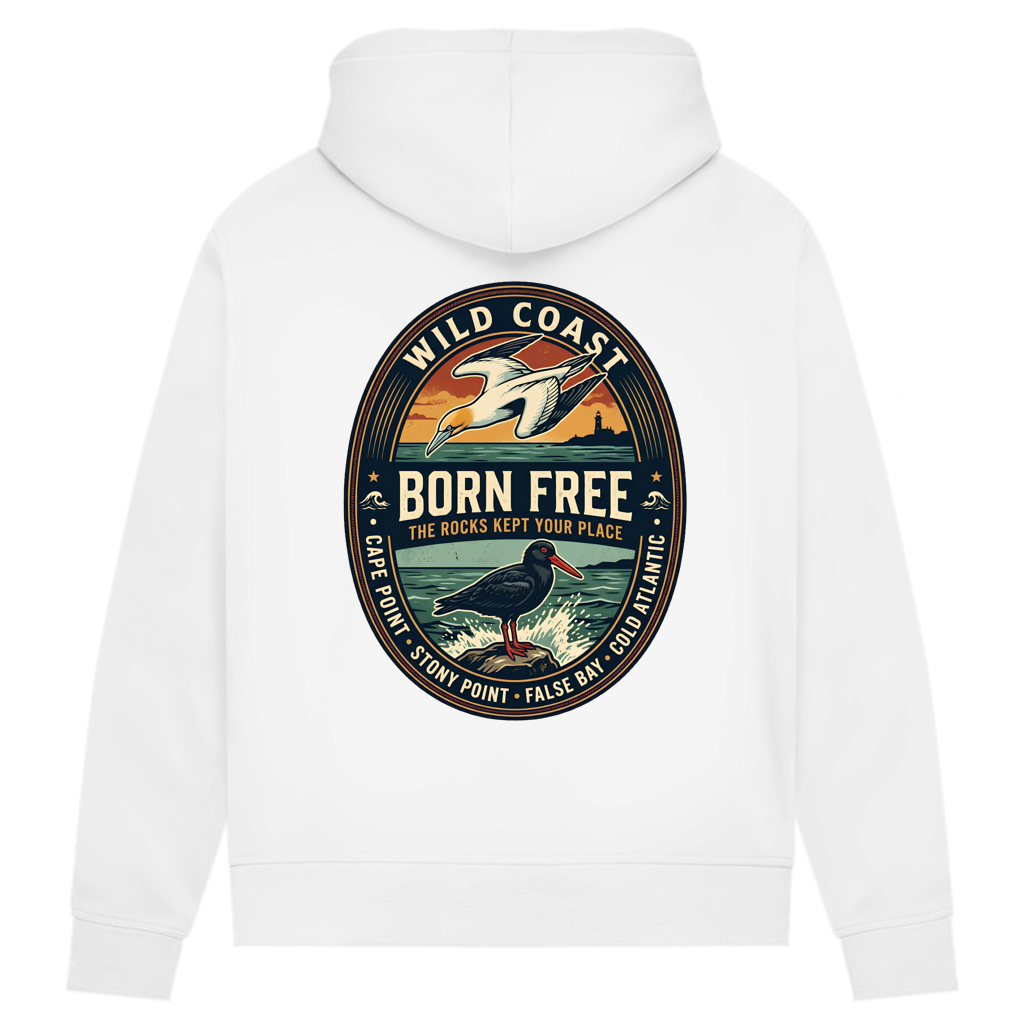 Damen Premium Bio Hoodie BORN FREE Rock Lover