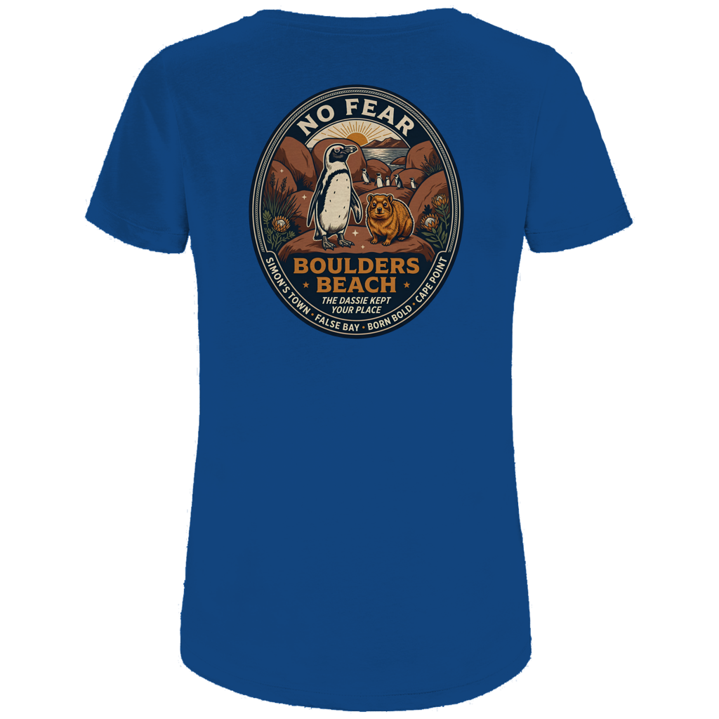 Damen Premium Bio T-Shirt NO FEAR Boulders Beach