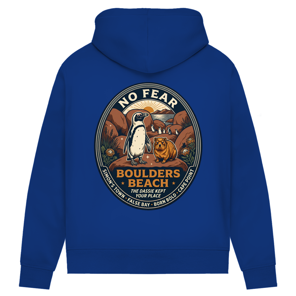 Damen Premium Bio Hoodie NO FEAR Boulders Beach