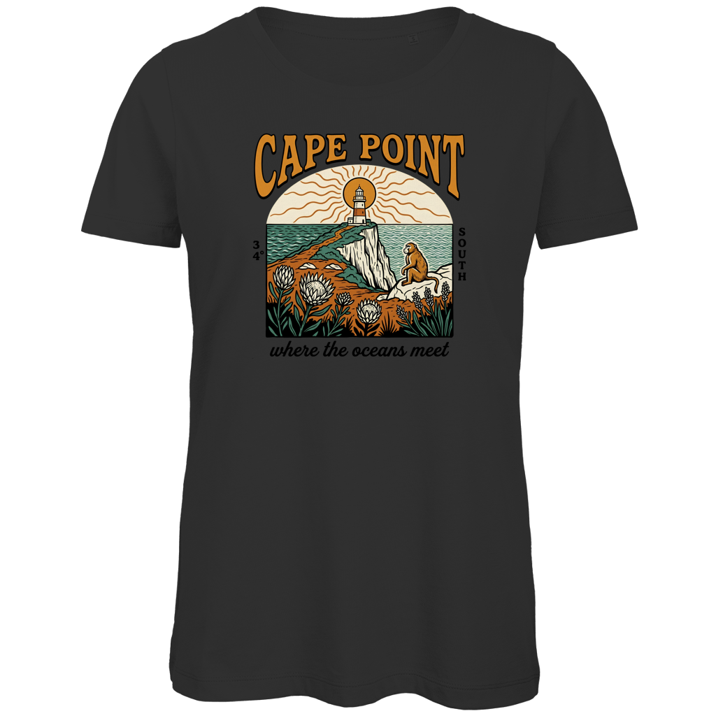 Damen Premium Bio T-Shirt 70s Cape Point